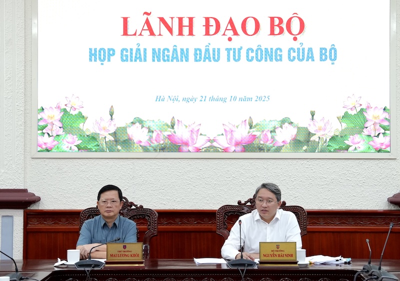 Bộ Tư pháp quyết tâm giải ngân 100% vốn đầu tư công